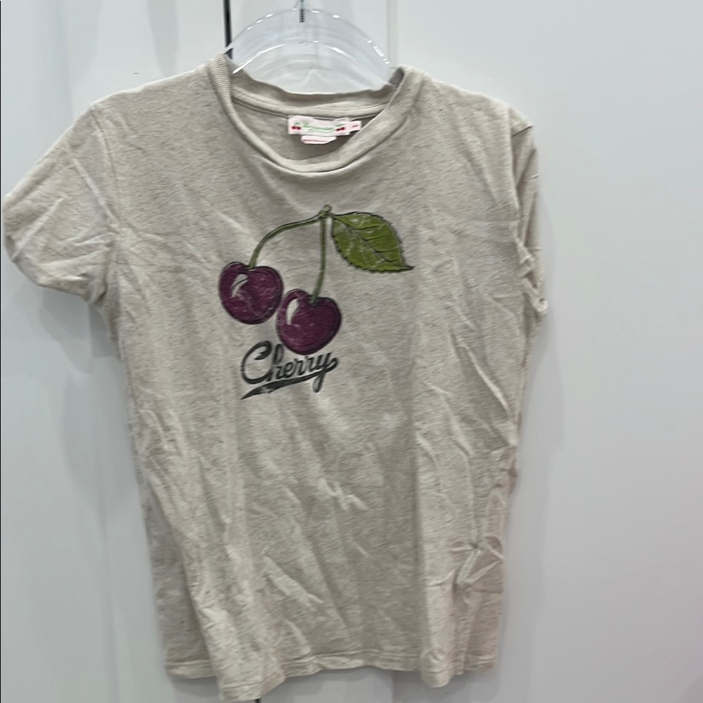 Cherry Graphic T-Shirt in Cream